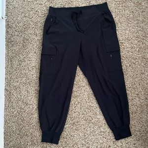 Target Women’s Stretch Woven Wide Leg Cargo Pants - All in motion. Black Size L